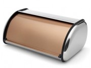 Addis Stainless Steel Roll Top Bread Bin Copper Finish
